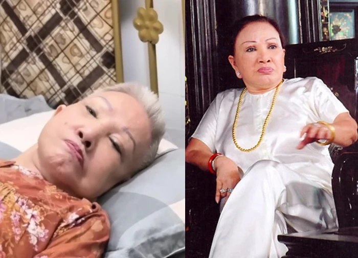 Hong Nga "queen of salary reform" is in poor health, lying in one place, making many people sad