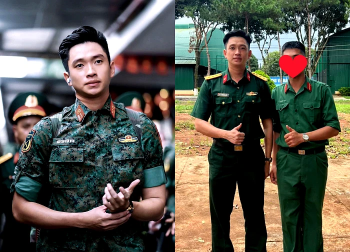 Le Hoang Hiep revealed a photo with his teammates, 1 special expression, saying that he knew the soldier!