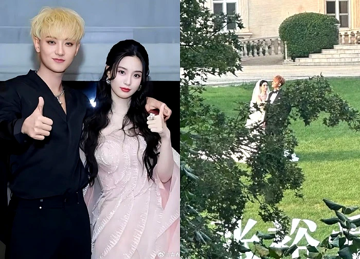 Lộ ảnh cưới bí mật của "anh sếp showbiz" và nàng thơ gen Z: Cô dâu khoe vai trần gợi cảm, hôn lễ thế kỷ sát lắm rồi!