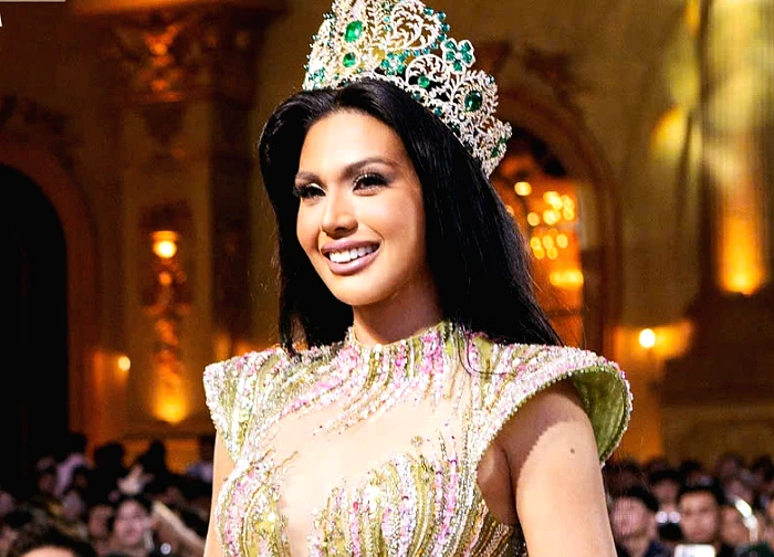 Miss Grand International Christine Opiaza causes media storm when coming to Vietnam