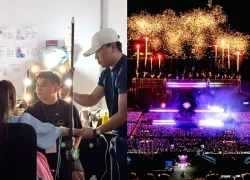Phương Mỹ Chi vô nước biển trước khi diễn, giàn giáo concert EXSH cháy