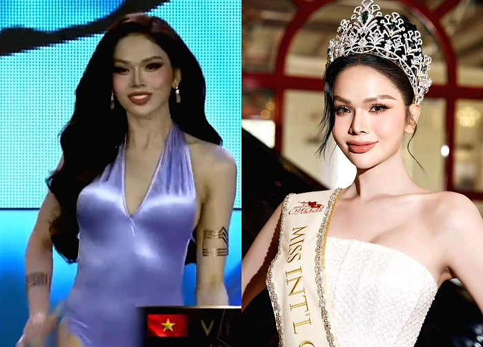 Hà Tâm Như xài tâm linh diễn áo tắm ở MIQ 2025, fan rần rần gọi tên Hương Giang!