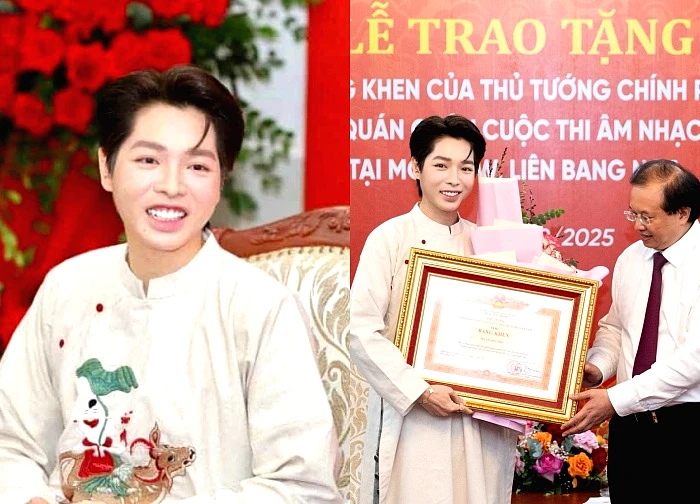 Duc Phuc received a certificate of merit from the Prime Minister, revealing behind the scenes of international competitions