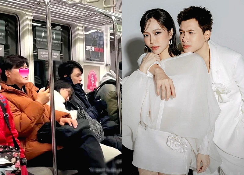 Ảnh chụp lén Anh Tú và Diệu Nhi ở Hàn Quốc, một chi tiết gây chú ý