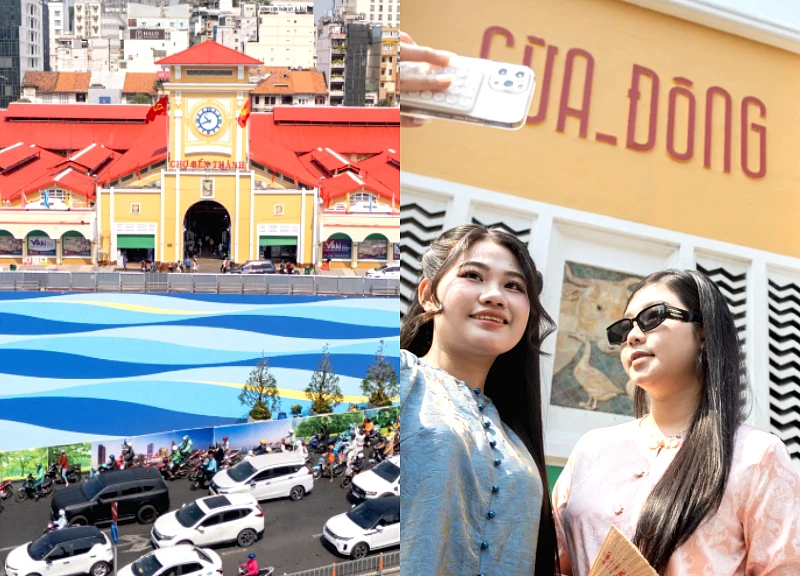 Chợ Bến Thành khác lạ sau chỉnh trang