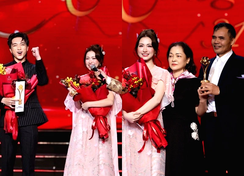 Hoà Minzy speaks out after being criticized for inviting her parents to receive an award and for hijacking SOOBIN's broadcast.