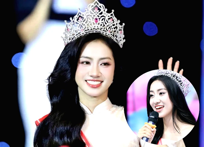 Six months after winning the crown, Ha Truc Linh's beauty appears "unreal" through the lens of a regular camera.