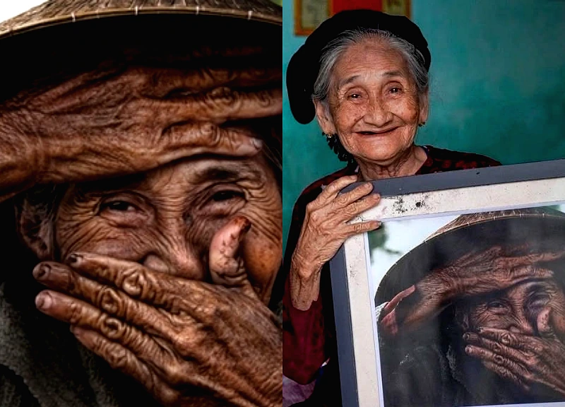 Bui Thi Xong caused a global fever, the moment of covering her mouth became a legend