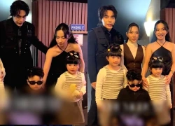 Le Duong Bao Lam's sister-in-law was blamed for being uncharming, squeezing in the middle of her sister's family photo