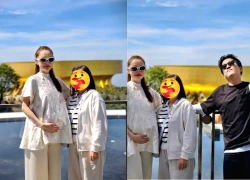 Nhã Phương sắp sinh, Trường giang đưa đi chùa, "thái độ" với fan gây chú ý