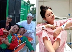 NSND Phạm Phương Thảo nhập viện, biểu cảm hài hước NSND Trung Hiếu và Quang Tèo