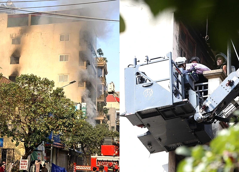 Cháy nhà 7 tầng ở Hà Nội: Chủ nhà nhảy từ tầng cao xuống đã tử vong