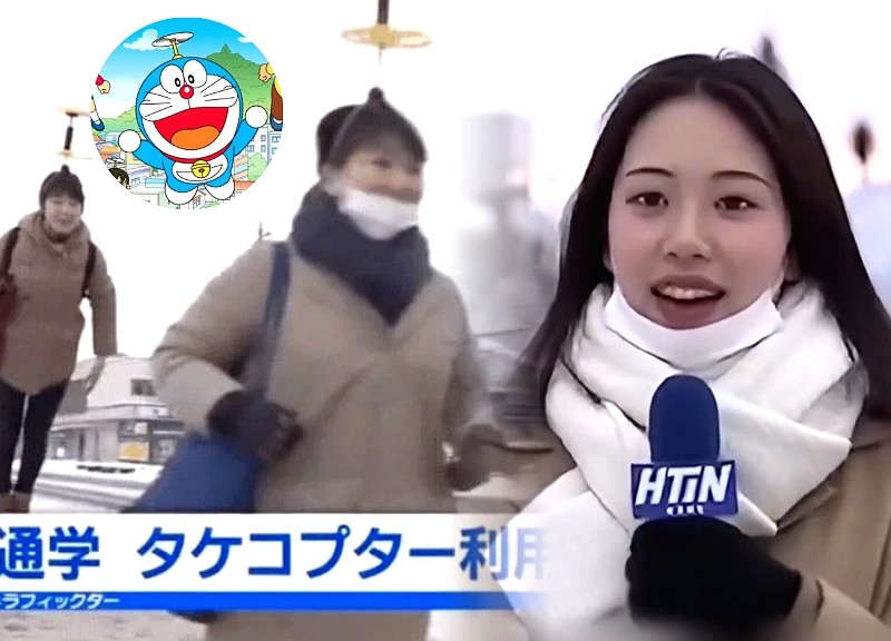 Japan is full of news of the production of 'Doremon's bamboo hurry', the scene of the flying scene is shocking?