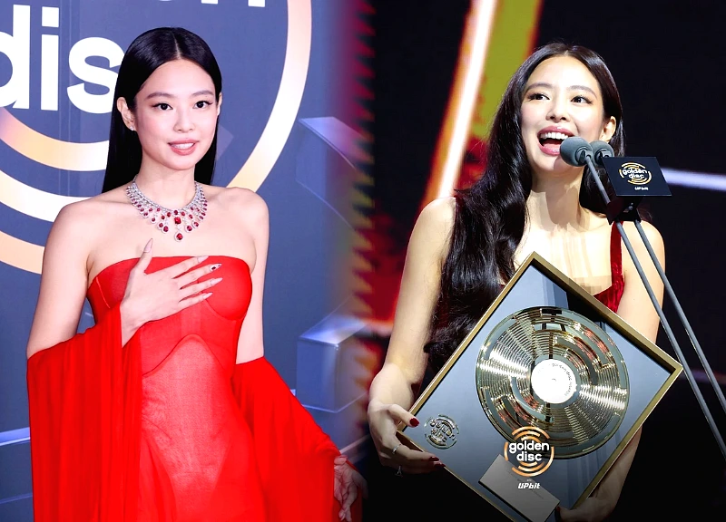 Jennie (BLACKPINK) khoe vai trần, đại diện nhóm nhận giải thưởng, tuyên bố sốc!