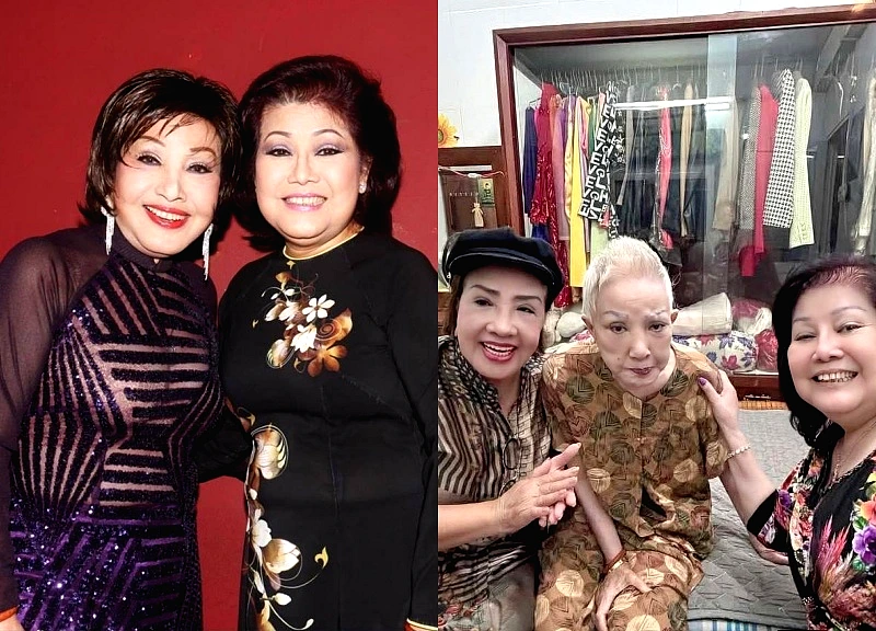 Artist Phuong Lien returned from the US to visit Hong Nga, and was heartbroken to see her colleague in such a state.