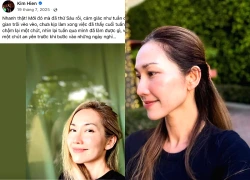 Actress Kim Hien posts a series of "strange" statuses after her divorce, netizens are worried about one thing.