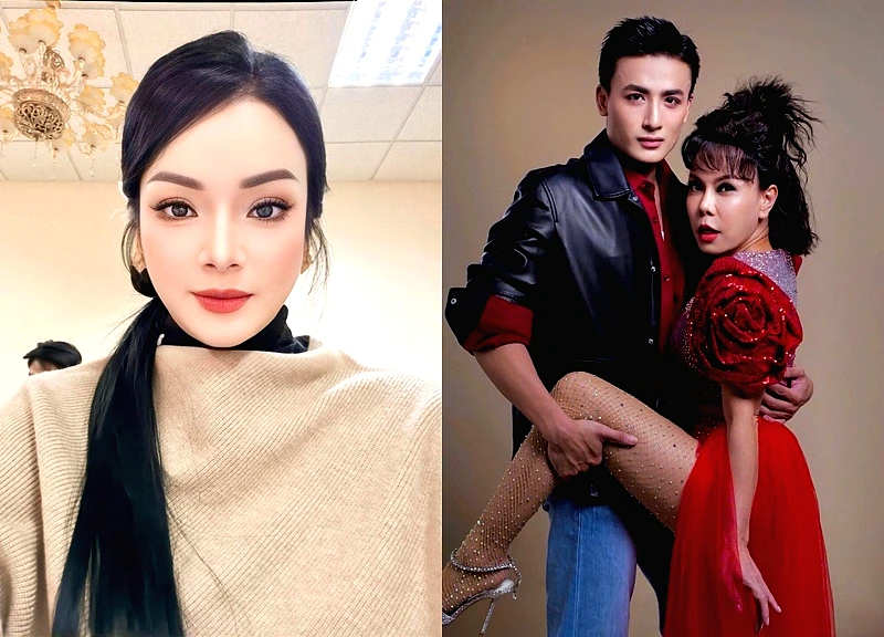 Phó giáo sư Tân Nhàn trẻ trung ở tuổi 44, Việt Hương thân mật với trai trẻ