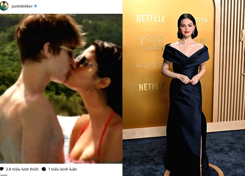 Bà xã Justin Bieber đào lại ảnh "hot" 2016, fan Selena Gomez "nóng mặt"
