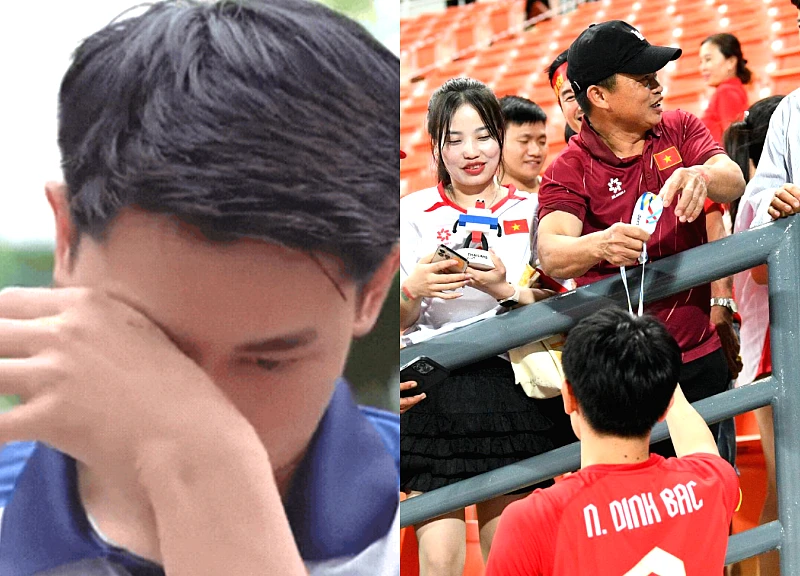 Đình Bắc nghẹn ngào lau nước mắt vì có lỗi với bố mẹ