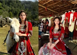 Miss Tiểu Vy transforms into a village girl, her beauty shocks fans because of its striking difference.