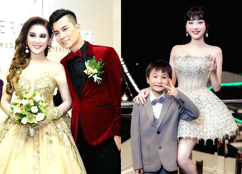 Lam Khanh Chi posts wedding photos to celebrate her 8th wedding anniversary, her message to her ex-husband is surprising.