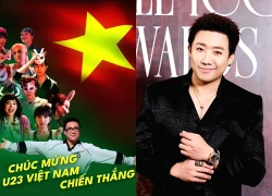 Tran Thanh posted a congratulatory message to the Vietnam U23 team, and the accompanying image sparked many opinions.