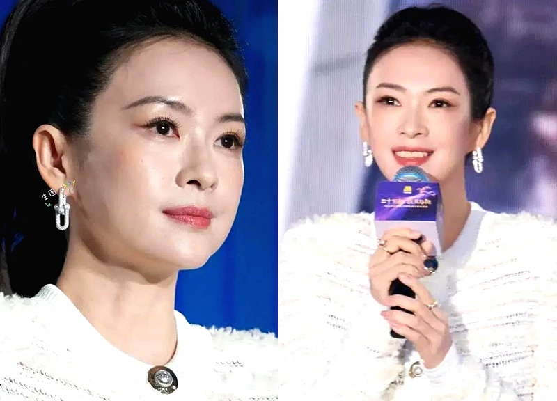 Chương Tử Di gây sốc với gương mặt sưng phù, khác lạ ở tuổi 47