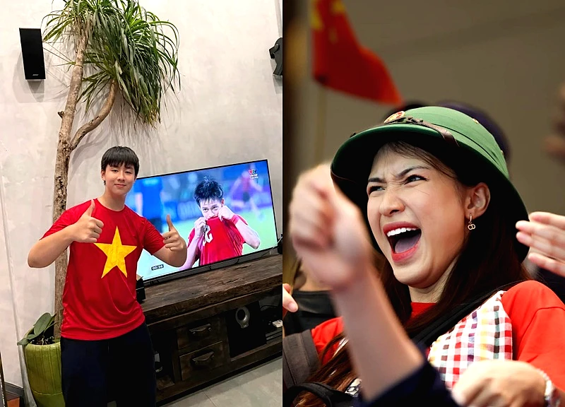 Hòa Minzy và nhiều sao Việt vỡ oà khi Cao Văn Bình giúp U23 Việt Nam thắng U23 Hàn Quốc