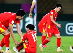 Thấy mà thương: Đình Bắc tới kéo đồng đội đứng lên nhưng chính anh lại cúi gập người, lau nước mắt sau thất bại