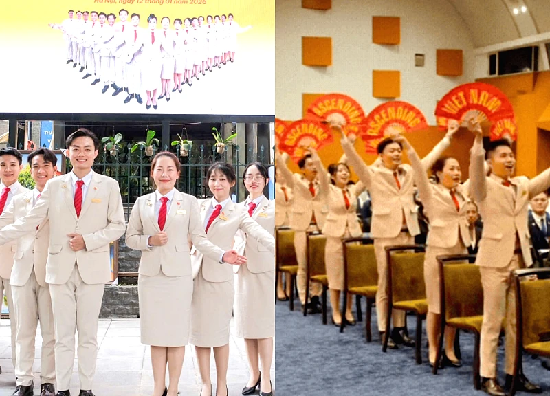 16 thanh niên Việt Nam tham dự Tàu Thanh niên Đông Nam Á "gây bão" vì múa quạt, nhảy đều tăm tắp tưởng đâu AI