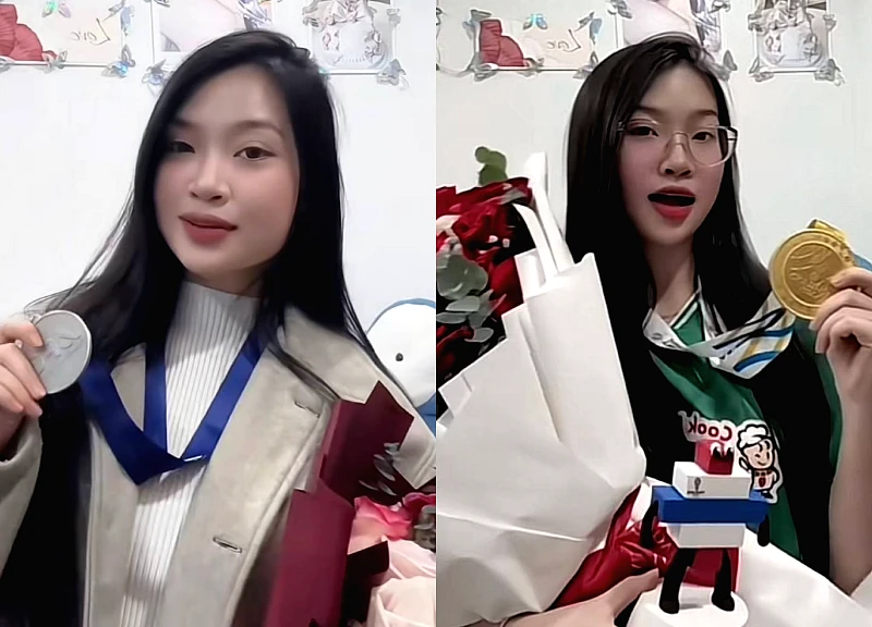 Đây rồi, cô gái "đánh dấu chủ quyền" với Cao Văn Bình, khoe huy chương châu Á của hotboy U23 Việt Nam