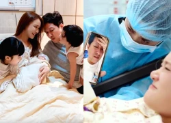Nhã Phương gives birth to her third child, Trường Giang's reaction is what's attracting attention.
