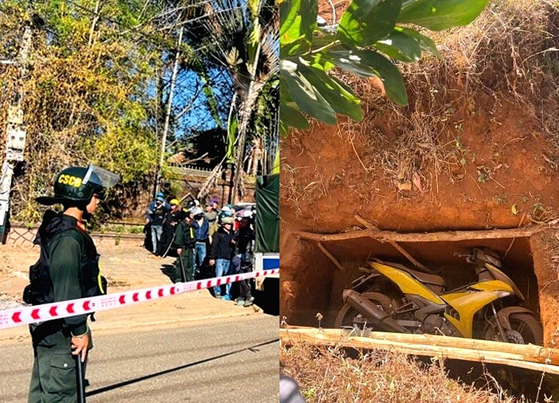 Truy tìm nghi phạm cướp ngân hàng ở Gia Lai: Phát hiện xe máy bị chôn gần khu công nghiệp