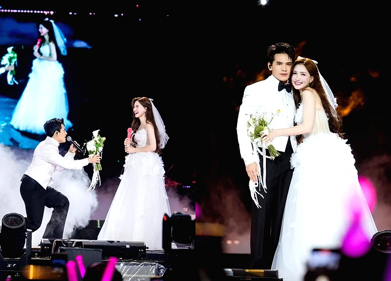 Quốc Thiên tuyên bố sau màn cầu hôn Hòa Minzy trên sân khấu