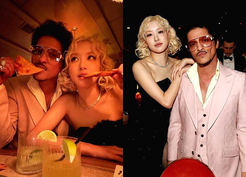 Rosé (BLACKPINK) bẽ bàng bị Bruno Mars ngó lơ toàn tập ở Grammy 2026