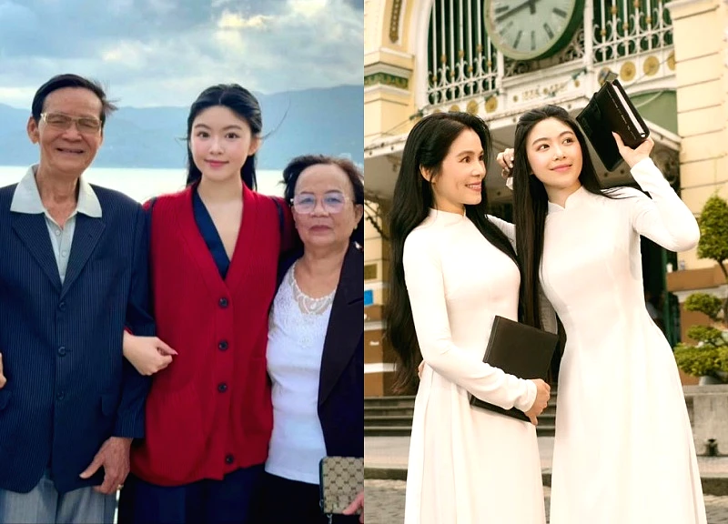 MC Quyen Linh's parents-in-law rarely appeared, attracting attention because of their appearance