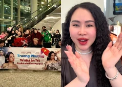 Vietnamese girl married her Western husband to celebrate Tet, welcomed noisily like an A-list star at the airport