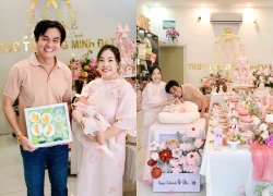 Cao Minh Dat shows off his first daughter full month, people "stand in the picture" of someone