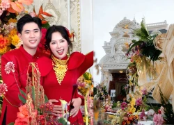 The "eldest" of Ben Tre is covered with 200 kinds of bridal wedding flowers at the door, revealing a billion-dollar property!