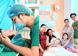 Tra Ngoc shows off her second child, the boy 'occupies the waves' thanks to her sister like two drops of water