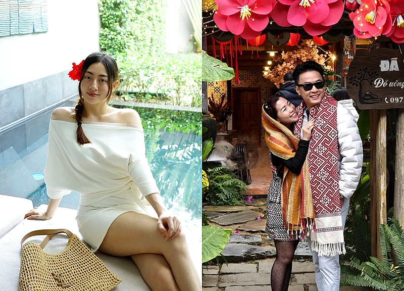 Diễn viên Hồng Đăng tình tứ bên vợ, Lương Thùy Linh giản dị vẫn cuốn hút