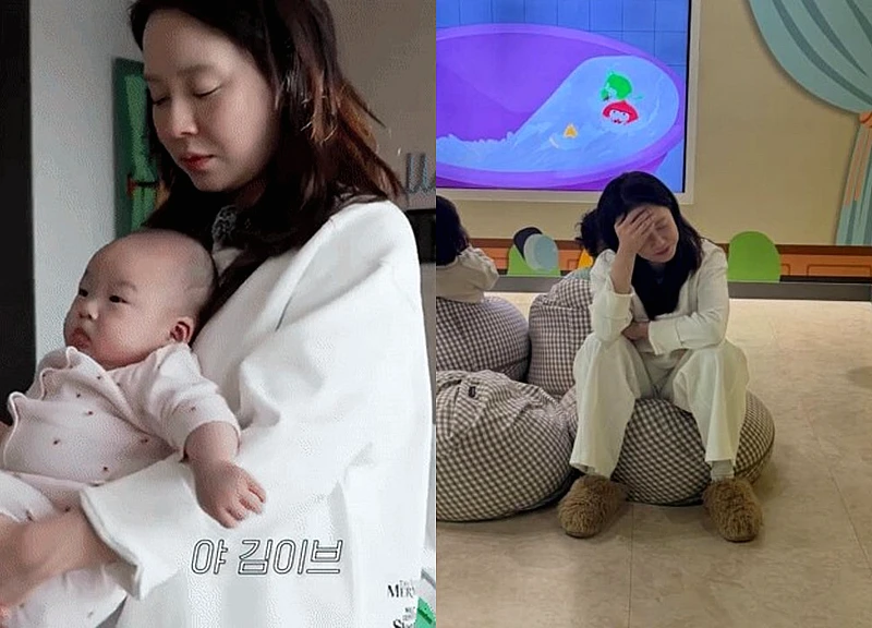 "Song Ji Hyo kiệt sức khi nuôi con"