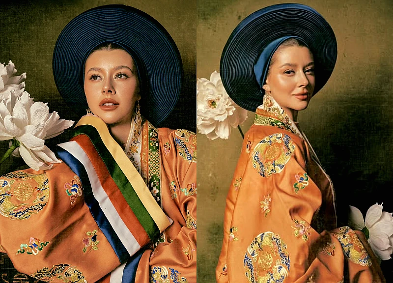 Miss Universe International wears Vietnamese traditional attire to celebrate Lunar New Year, drawing admiration from the international community.