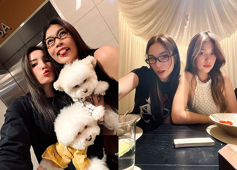 Hoa hậu Kỳ Duyên - Đoàn Thiên Ân sống chung, vui vẻ đón Tết bên nhau