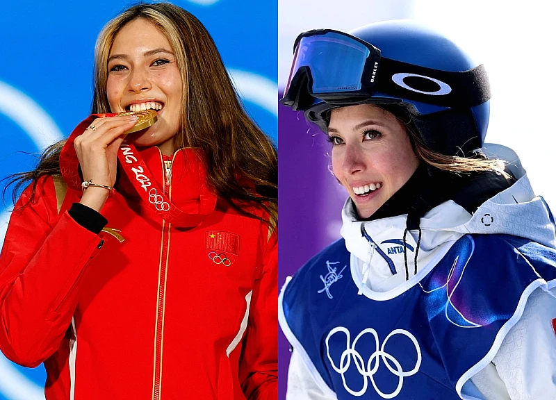 Skiing angel Eileen Gu: The most successful freestyle skier at the Olympics.