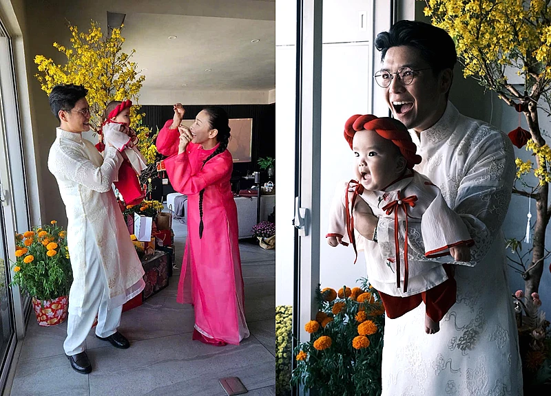 Ngô Thanh Vân lần đầu hé lộ gương mặt con gái, Tết đầu tiên của bé Gạo gây sốt với màn nhận lì xì xứng danh ái nữ