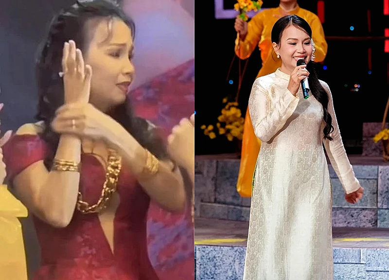 Cẩm Ly được khán giả tặng 'vàng' khi đi diễn dịp Tết