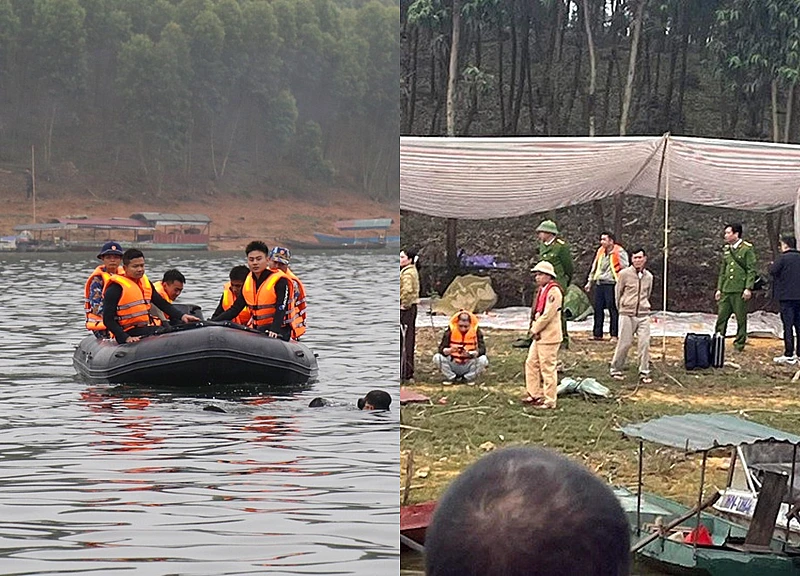 Đã tìm thấy 6 nạn nhân mất tích trên hồ Thác Bà