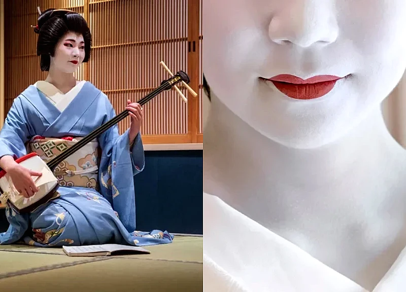 Japanese geishas and the secrets behind their white makeup that not everyone knows.