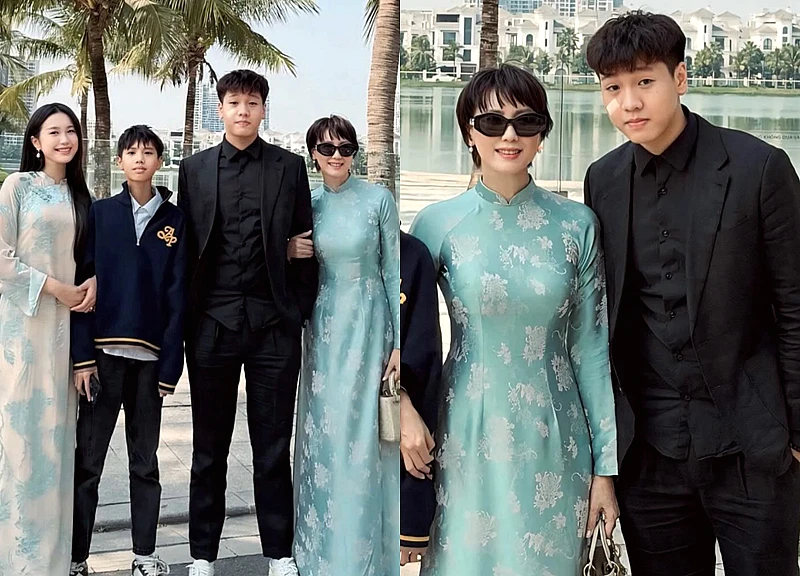 Khung hình nhà vợ "cực phẩm" của Văn Hậu: Mẹ vợ trẻ đẹp đọ sắc Doãn Hải My, vì sao bố vợ luôn vắng mặt?